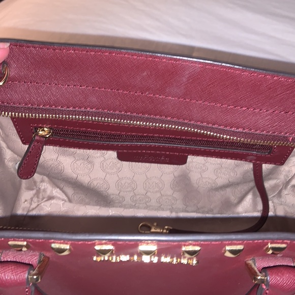 Michael Kors Selma Stud Leather Satchel - Picture 8 of 13